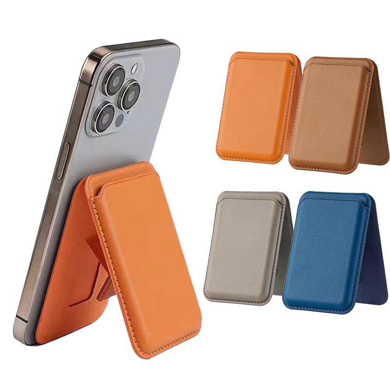 Giá Chân Đế Dạng Ví Nam Châm Gấp Gọn, Dành Cho iPhone 16, 15, 14, 13, 12, Pro Max, Làm Bằng Da, Có Ngăn Đựng Thẻ, Thích Hợp Cho Ngân Hàng Và Thẻ Căn Cước, Bao Gồm Phụ Kiện