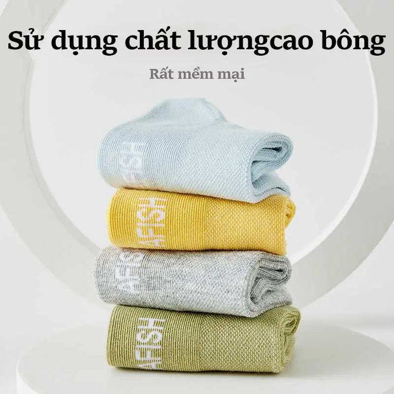 AFISH Bộ 7 đôi,Tất thể thao kháng khuẩn 7A cho trẻ em – Khử mùi hôi chân!  Dành cho bé từ 6-12 tuổi | Chống khuẩn hiệu quả >97% sau 150 lần giặt  Tạm biệt mùi hôi chân! 3