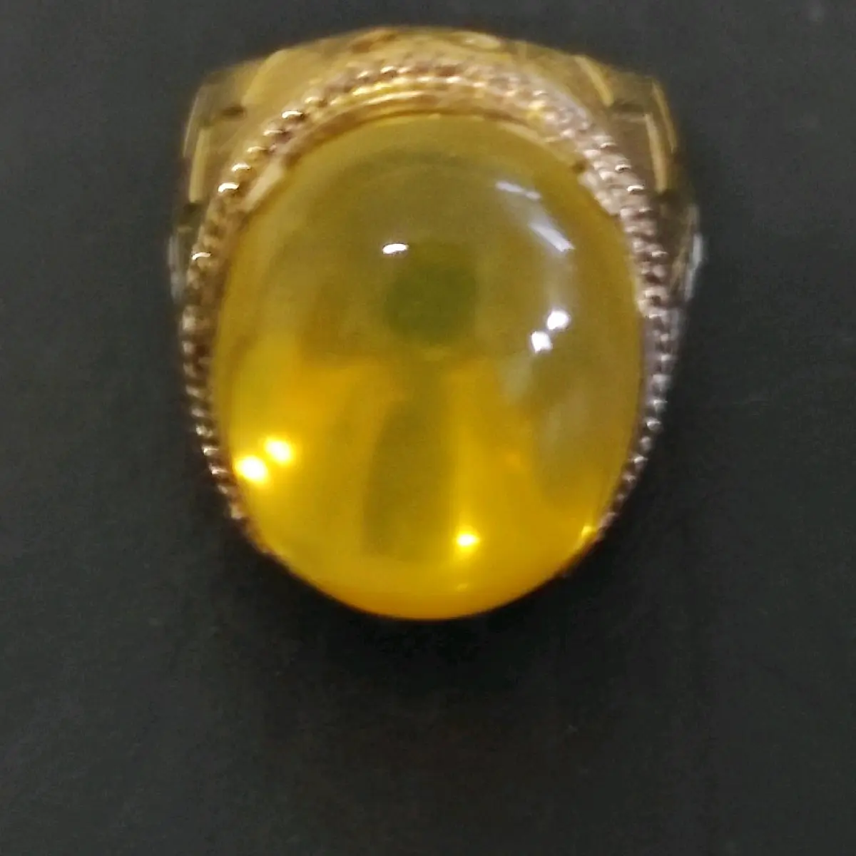 Cincin Cempaka Kuning HQ Laki-laki Sukses Harian Ulang tahun Keterlibatan