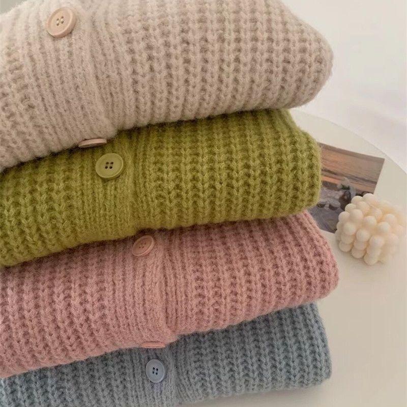 Product Introduction of Len Dày,  Màu Hồng, Hàng Mới Về Cho Mùa Thu Và Mùa Đông,  Cardigan Dệt Kim,  Thể Mặc Ngoài Trời, Phong Cách Lười Biếng, Ngọt Ngào Và Rộng Rãi,  Khoác Len      thun   ép   calisthenics grey  sweatpants   thun      giảm touquet áo anh áo  ép Nữ Women 27