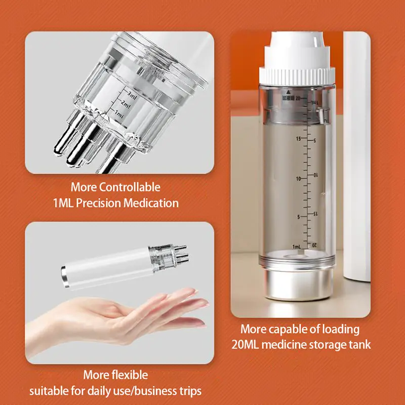 Dụng Cụ Dụng Cụ Chải Da Đầu, 5 Kim, Lược Chất Lỏng, Lược Thuốc Chân Tóc, Để Mọc Tóc, Dầu Huyết Thanh Nuôi Dưỡng, Dụng Cụ Massage Hướng Dẫn, Cầm Tay 1