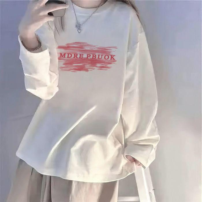 Product Introduction of Áo Thun Dài Tay, Hàng Mới Về Mùa Xuân Và Mùa Thu, Phong Cách Hàn Quốc, Dáng Rộng Vừa Vặn, Quần Áo Nữ, Thời Trang Ins, Thích Hợp Cho Học Sinh Nữ, Áo Sơ Mi Lớp Nền Phối Bên Trong, Quần Áo Thời Trang Hàng Đầu, 2024 10