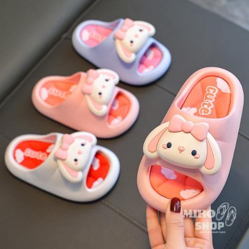Loại 1 Dép Bánh Mì Quai Ngang Thỏ Nơ Cute Cực Đẹp Cho Bé Sandal Voi Dép Sandal