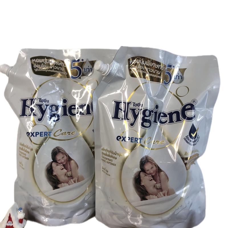 [Combo 2 túi nước xả vải Hygiene nội địa Thái màu trắng Milk Serum](1100ml/túi) | tặng kèm 2 túi nước xả 20ml Làm Sạch Kem 1
