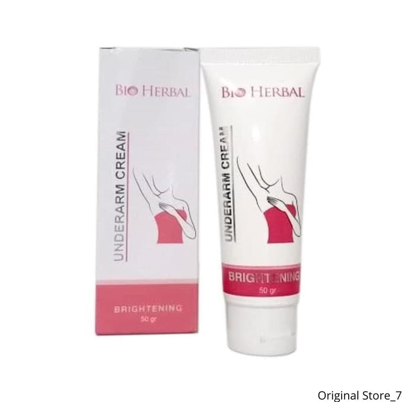 BIO HERBAL UNDERARM CREAM BRIGHTENING ORIGINAL BPOM KRIM PEMUTIH KULIT KETIAK LUTUT SIKU TUMIT BOKONG SELANGKANGAN CERAH BERSIH PERMANEN Deodorant Mencerahkan Memutihkan Ketek  Hitam Pencerah Tubuh Ketiak 1