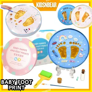 Peralatan Bayi - Kado Bayi Bermanfaat - Kado Bayi Lucu - Baby Foot Print Kit Cetakan Telapak Tangan Kaki Bayi - 285-Baby foot print