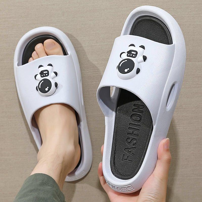 Cute Men Home Slippers Flops Women Soft Eva Thick Sole Slides Summer Sandals Couples Non Slip Bathroom Shoe 5