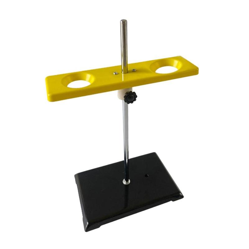 Funnel Support 2 Holes Easy to Use Multifunctional Stable Adjustable Chemistry Teaching Equipment Funnel Rack Funnel Holder 8