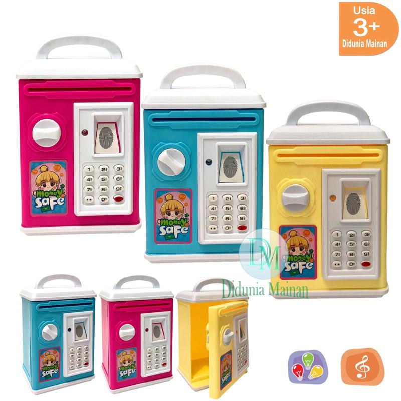 Product Introduction of Mainan Edukasi Anak Cowok Cewek Toys Money Safe Mini Celengan ATM Brankas Musik Set hadiah 18