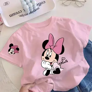 (Bayar di Tempat) Kaos Musim Panas Unisex untuk Anak Laki-laki dan Perempuan, leher bulat, longgar, lengan pendek, sederhana dan ramah kulit, sehat dan ramah lingkungan, cetakan modis lengan pendek baru, cocok untuk tinggi 90-150cm, usia 3-15 tahun.