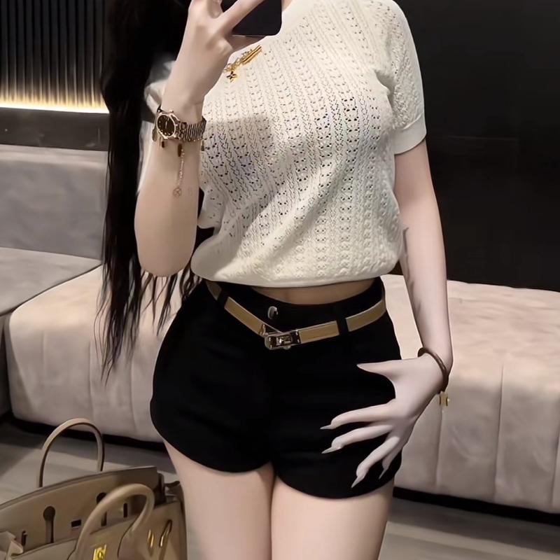 NGOCBICH - QUẦN SOOC KÈM ĐAI DA NÂU SANG CHẢNH  Có Túi NỮ QCL1 6013