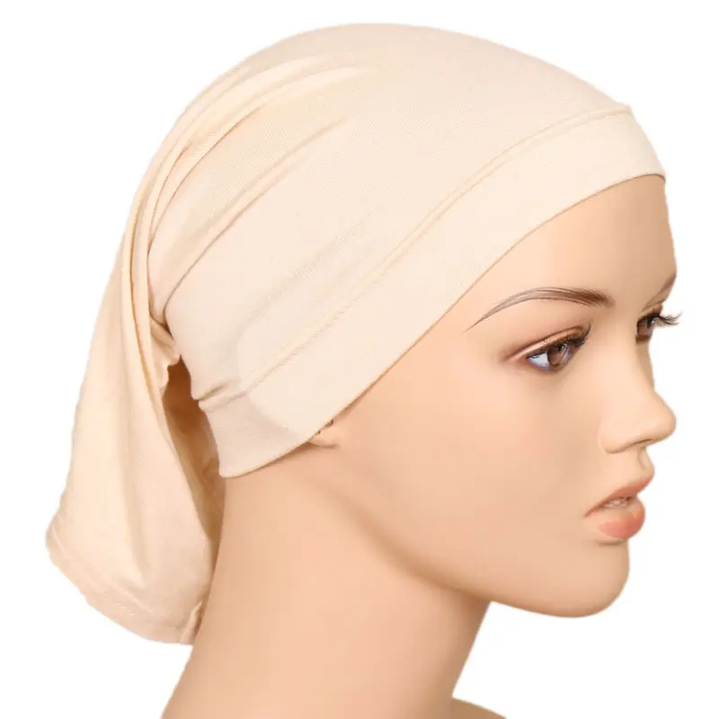 Mũ Ống, Bán Chạy, Không Vón Cục, Không Phai Màu, Nhiều Màu, Cơ Sở Cotton Mercerized Trơn Mũ Khăn Trùm Đầu Ống Thẳng Modal 3