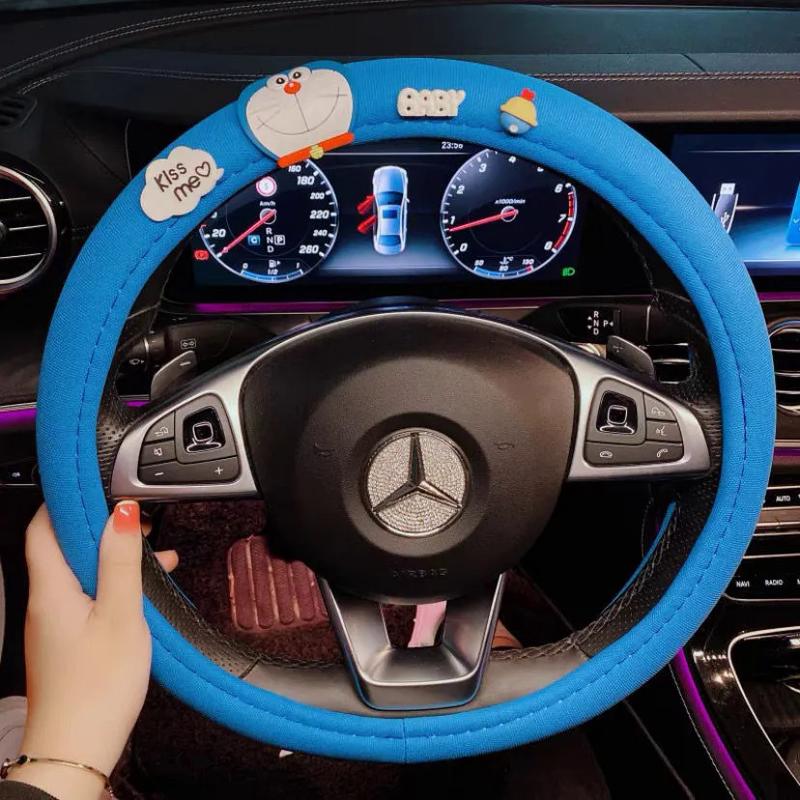 Product Introduction of Penutup stereng kereta kartun comel, baru, Korea, menyerap peluh dan bernafas, pemegang universal diperbuat daripada silikon untuk mengelakkan tergelincir 3