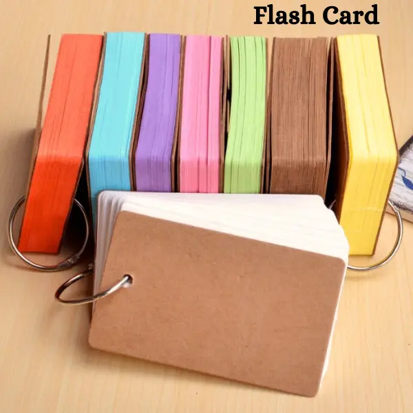 Flash Card Kartu Polos Untuk Belajar Dengan Ring Kertas / Cards Paper
