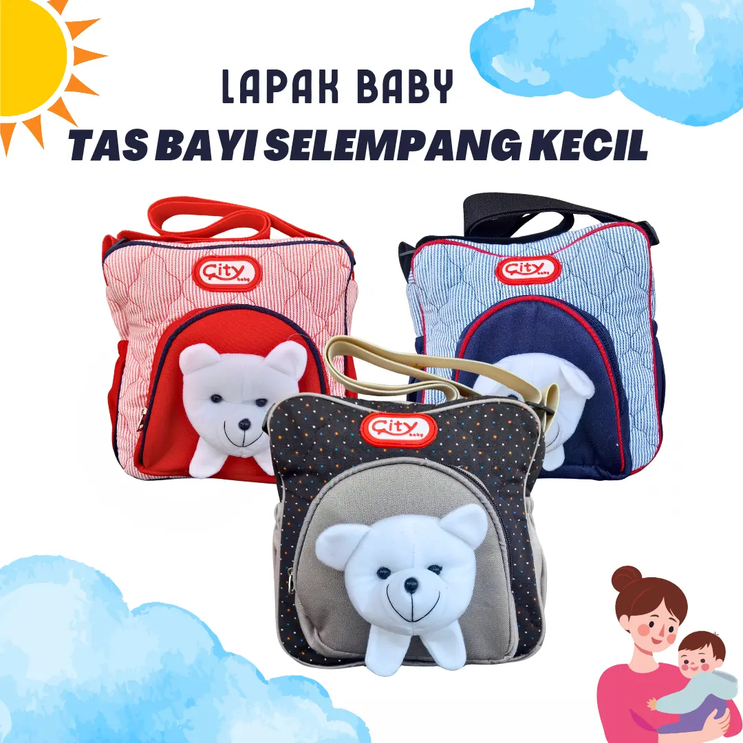Tas Perlengkapan Bayi Kecil Multifungsi Boneka