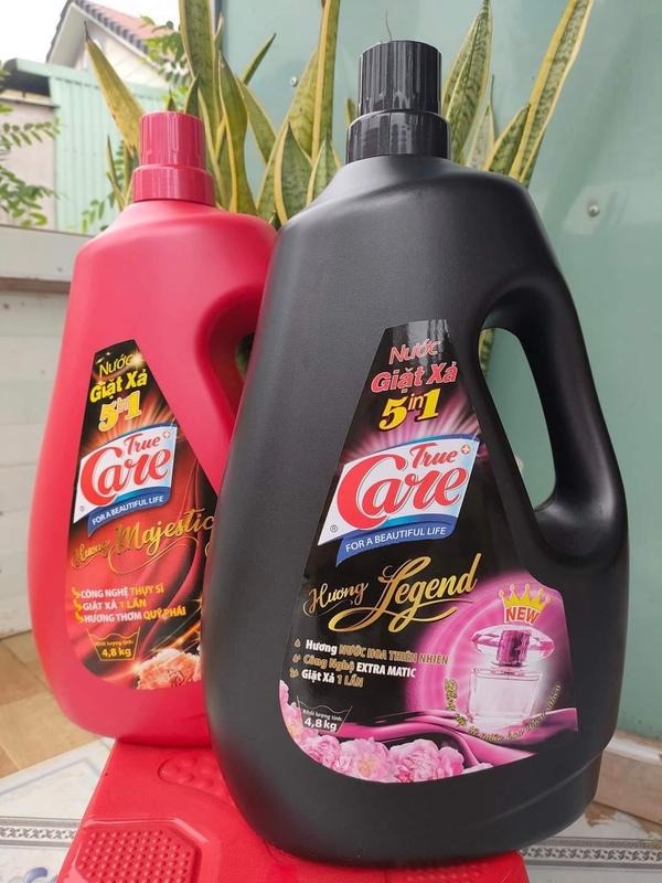 Nước giặt xả Mr CARE ( True Care) 5 trong 1  can 4,8kg giặt sạch,lưu hương Làm Sạch