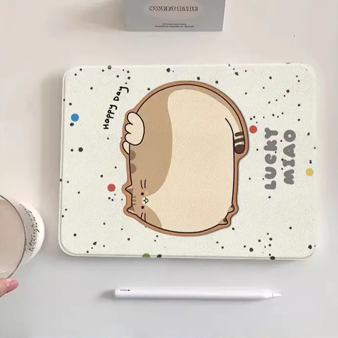 360 Rotating Berlaku untuk Samsung Galaxy tab A7 A7lite A8 A9 A9Plus Casing Tablet galaxy tab S7 S8 S9 S9FE S9Plus cover case lhm1172 Sarung Tablet dengan dudukan 4