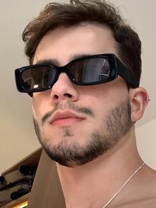 Gafas de sol para hombre con montura rectangular y lentes de colores, ligeras, duraderas y a la moda, estilo retro, ideales para actividades al aire libre