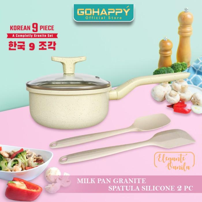 Wajan Terlengkap Panci Granite Set HC 9 Pc Cookware GOHAPPY GHK-90 - Great Turqoise 5