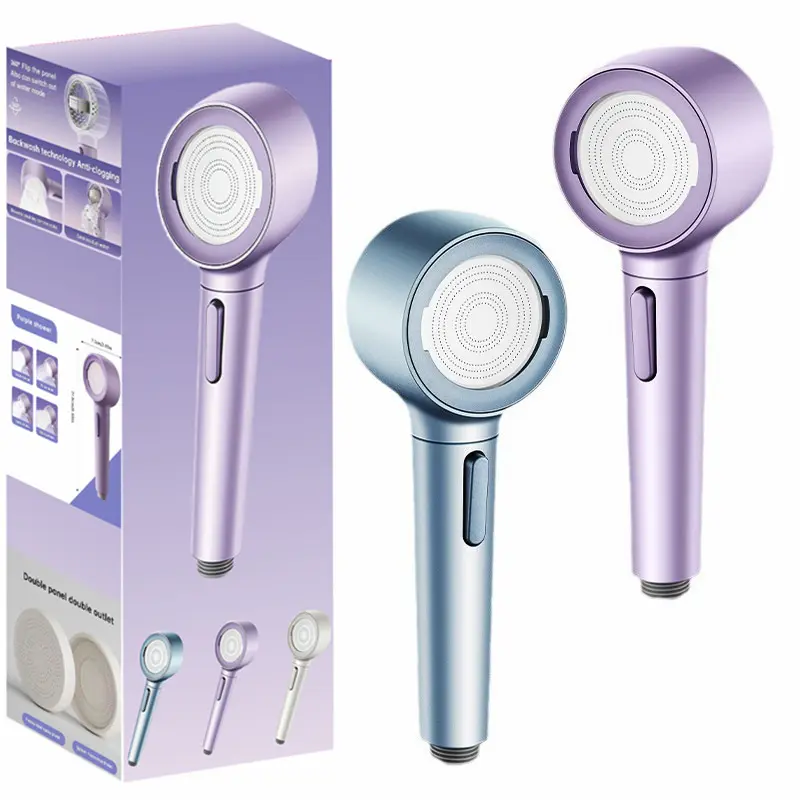 Hard material Pressurized spray head for showing, easy change flip flop shower.