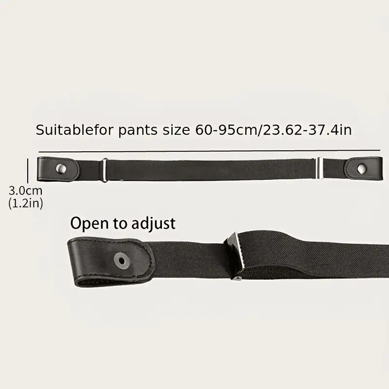 Product Introduction of Minimalist Solid Color Buckle-Free Belt, Fashion Adjustable Belt for Jeans Trousers, Clothes Accessories 16