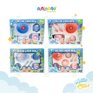 NiniNano 7in1 Feeding Baby Gift Set Paket Peralatan Makan Mpasi Bayi Newborn Baru Lahir BPA Free Premium