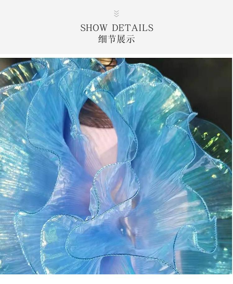Product Introduction of Transparent Ruffled Soft Pleated Lace Skirt Mesh Clothing Fabric Designer Decorative Accessories 15