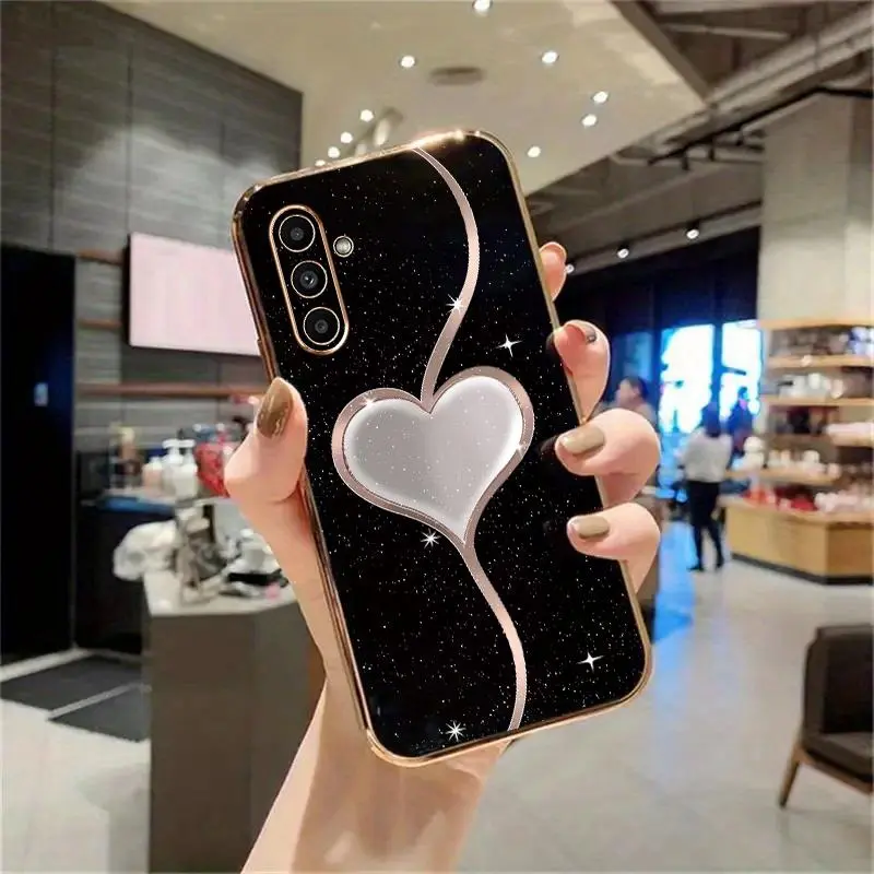 Heart Pattern Phone Case, Anti-slip Phone Protective Cover, Phone Accessory Compatible with Samsung Galaxy A04S A05S A06 A13 A14 A15 A16 A24 A25 A34 A35 A52 A52S A53 A54 A55 S22 S23 S24 Plus Ultra FE Series, Casing 7