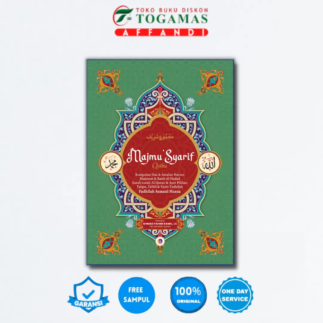 READY STOCK!! MAJMU SYARIF QOLBU (HIJAU) kumpulan surat, zikir & doa - WAHYU QOLBU