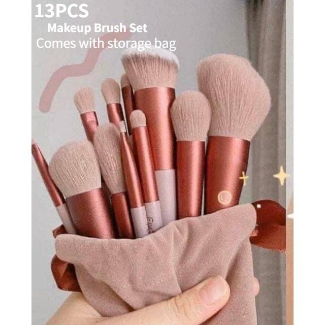  Bộ 13 Món Kèm Túi Đựng Cọ Trang Điểm Lông Mềm Cọ Tán Kem Nền Phấn Mắt Bộ Cọ Trang Điểm Hỗn Hợp Kabuki Dụng Cụ Làm Đẹp Quà Tặng Cọ Đánh Cọ Trang Điểm Mềm Phấn Phấn Dụng Cụ Tạo Kiểu Khuôn Mặt Mỹ Phẩm Cầm Tay Làm Đẹp 