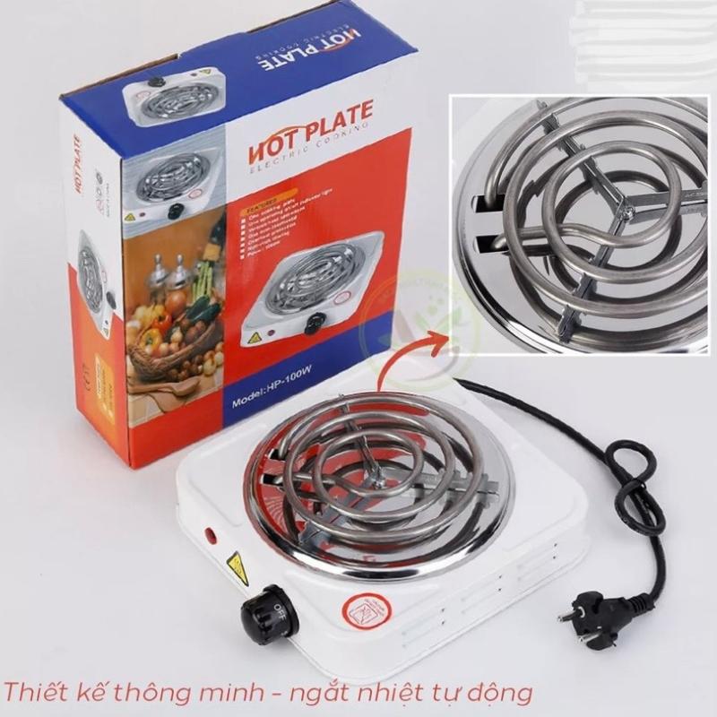 Bếp Điện Mini 1000W Không Kén Nồi, Bếp Điện Mini Pha Cafe, Trà, Nấu Nước, Hơ Lá Trầu Freeship BẢO HÀNH 6 THÁNG Bếp Từ