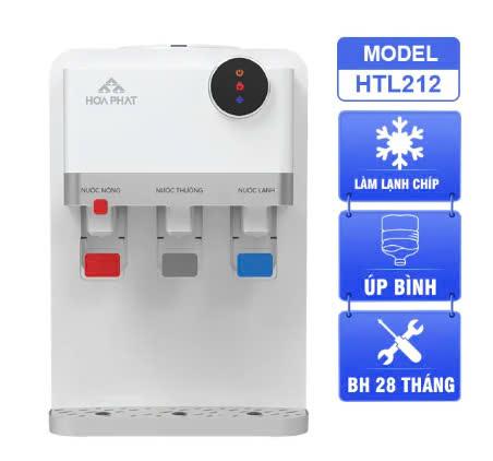 Cây nước nóng lạnh để bàn Hòa Phát HTL212 - Bảo hành chính hãng 28 tháng