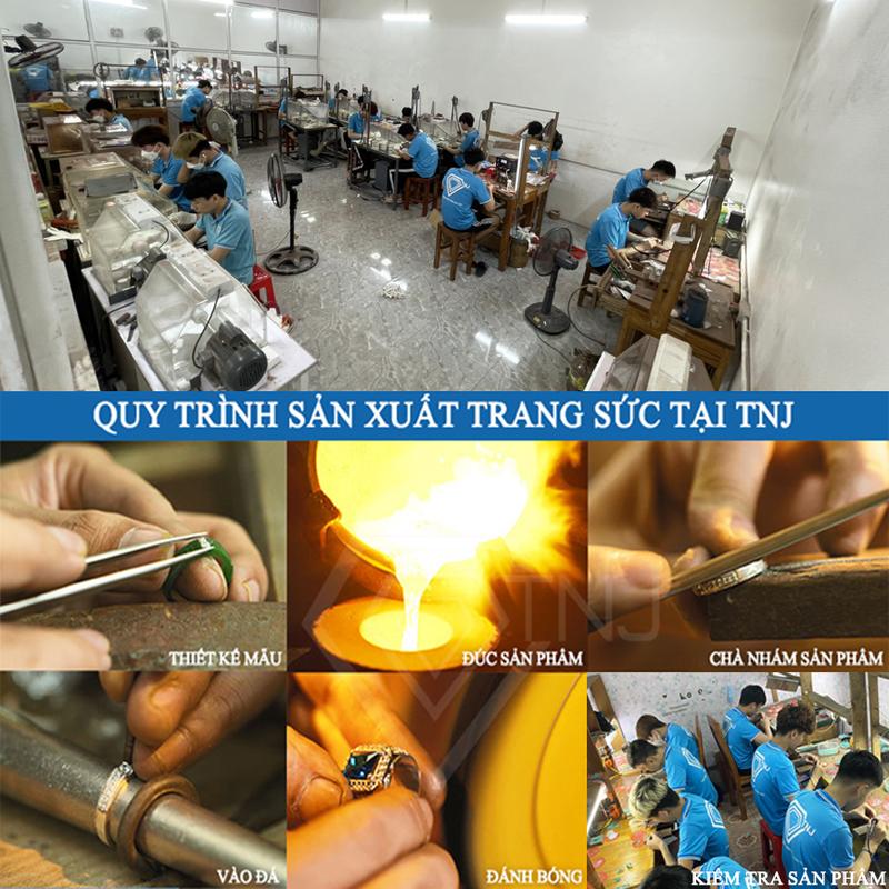 Product Introduction of Bông tai bạc chốt vặn đính đá 4 5 6 ly BTA0078 - Trang Sức TNJ 11