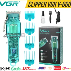 Alat Cukur Rambut Mesin Cukur Rambut Hair Clipper VOYAGER VGR V660 Hijau Kumis
