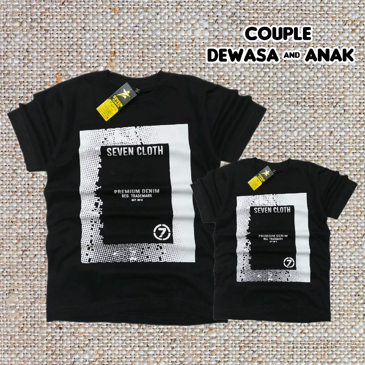 COUPLE DEWASA ANAK KOAS DISTRO SEVENCLOTH TERMURAH