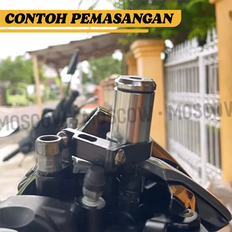TABUNG MINYAK REM BONAMICI TABUNG MASTER REM ATAS / DEPAN ORIGINAL FULL CNC IMPORT + SELANG DAN BREKET TABUNG MOSCOW DUDUKAN TABUNG BONAMICI RACING UNIVERSAL SEMUA MOTOR 3