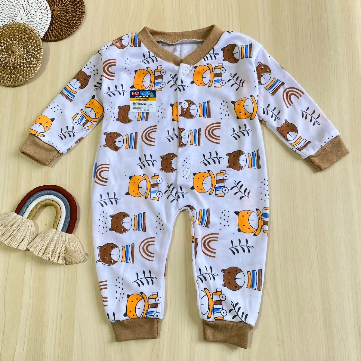 Jumper Bayi 0-6 Bulan MAX BB 6kg Sleepsuit Bayi Baju Kodok Jumpsuit Bayi Lengan Tidur Newborn