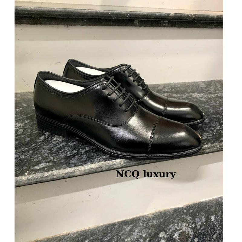 Giày oxford công sở buộc dây cổ điển da bò tấm - giày oxford buộc dây Shoes Nam 1
