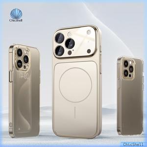 Ốp Điện Thoại Từ Tính, Kính Toàn Bộ, cửa sổ lớn, Dành Cho iPhone 17 / 14 Pro / 13 / 15 / 15 ProMax / 16 Pro Max / 17 / 17Pro / 17Promax / 17Air, ốp Cứng, Chống Rơi, Chống Sốc, Tương Thích Với MagSafe