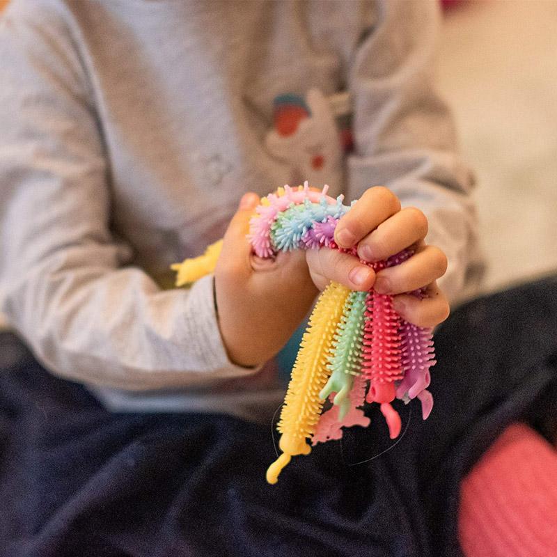 Product Introduction of 5Pcs Fidget Worm Noodle Stretch String Kawaii Unicorn Party Favors For Kids Autism Sensory Toys Juguetes Antiestrés Para 2