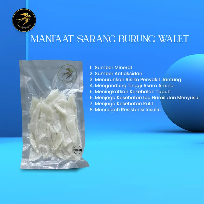 Sarang Walet Bersih Patahan Kecil (Strip Small Size PK 3) 2