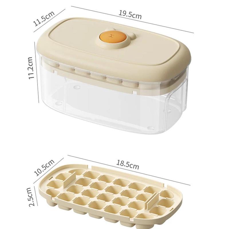 28Grids Ice Cube Tray Press Type Ice Block Mold for Home Storage Making Mold Summer Ice Maker Kitchen Sealed Maker 7