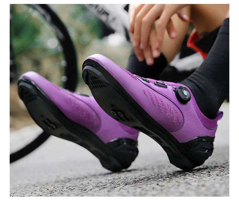 Product Introduction of New cycling shoes for men ultralight road bike shoes non-slip wear-resistant professional sport shoes outdoor sports mountain bike bycling shoes MTB size 36-47 43