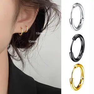 Anting Bulat Harga Per Pcs Bahan Titanium Anting Pria Dan Wanita