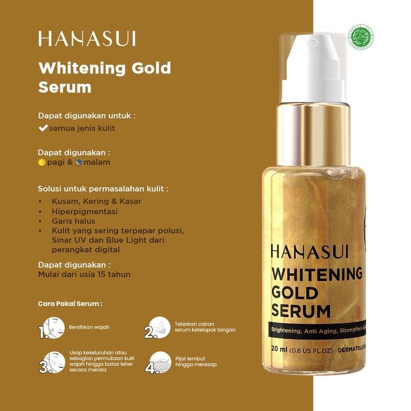 Serum HANASUI BIRU Vitamin C  Collagen Kolagen  - GOLD VIT C VIT B3 - KUNING VIT C - PINK ANTI ACNE 7