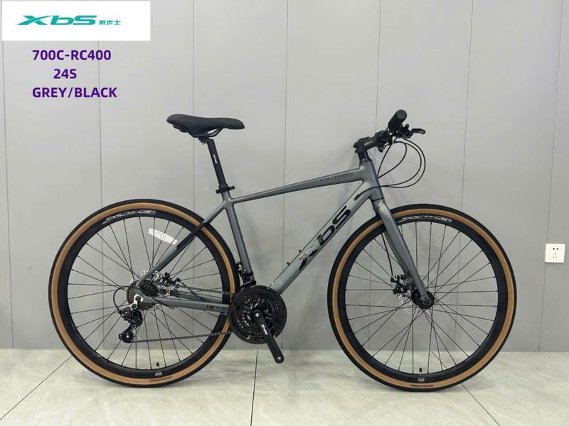 Xe đạp thể thao XBS RC400 khung nhôm không mối hàn 24 Tốc Độ Shimano Vành Nhôm 700c Phanh đĩa cải tiến Tay chuyển số 24 số líp 8 đĩa 3