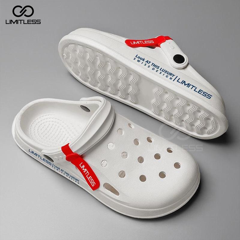 Limitless - Sandal Selop Elizer Pria Keren Sendal Slip On Cowok Dewasa Bahan Eva Phylon Ringan - Size 39-44 Kasual Karet 5