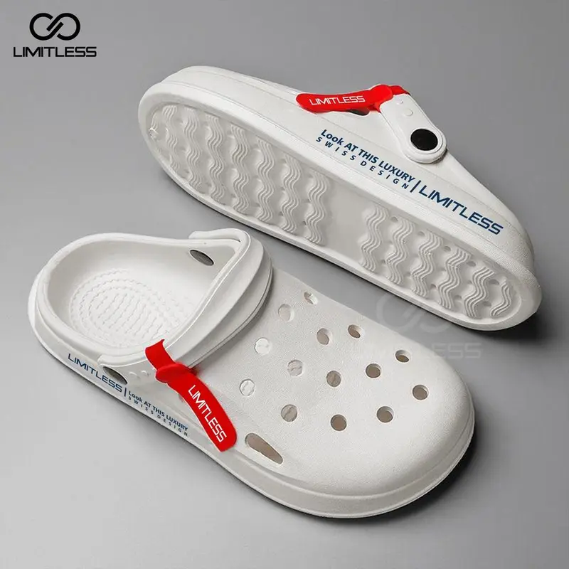 Limitless - Sandal Selop Elizer Pria Keren Sendal Slip On Cowok Dewasa Bahan Eva Phylon Ringan - Size 39-44 Kasual Karet 4