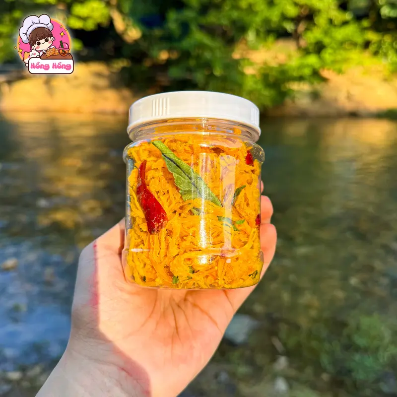 [ VỊ CAY TIÊU CHUẨN - MUA 1 ĐƯỢC 3 ] Cơm Rang Không Dầu 1000gr TẶNG Hũ Khô Gà Lá Chanh 100% Thịt Gà Nguyên Chất 100gr 5