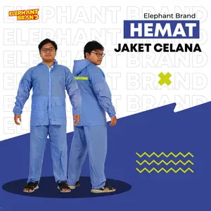 Jas Hujan HEMAT Jaket Celana (Elephant Brand)